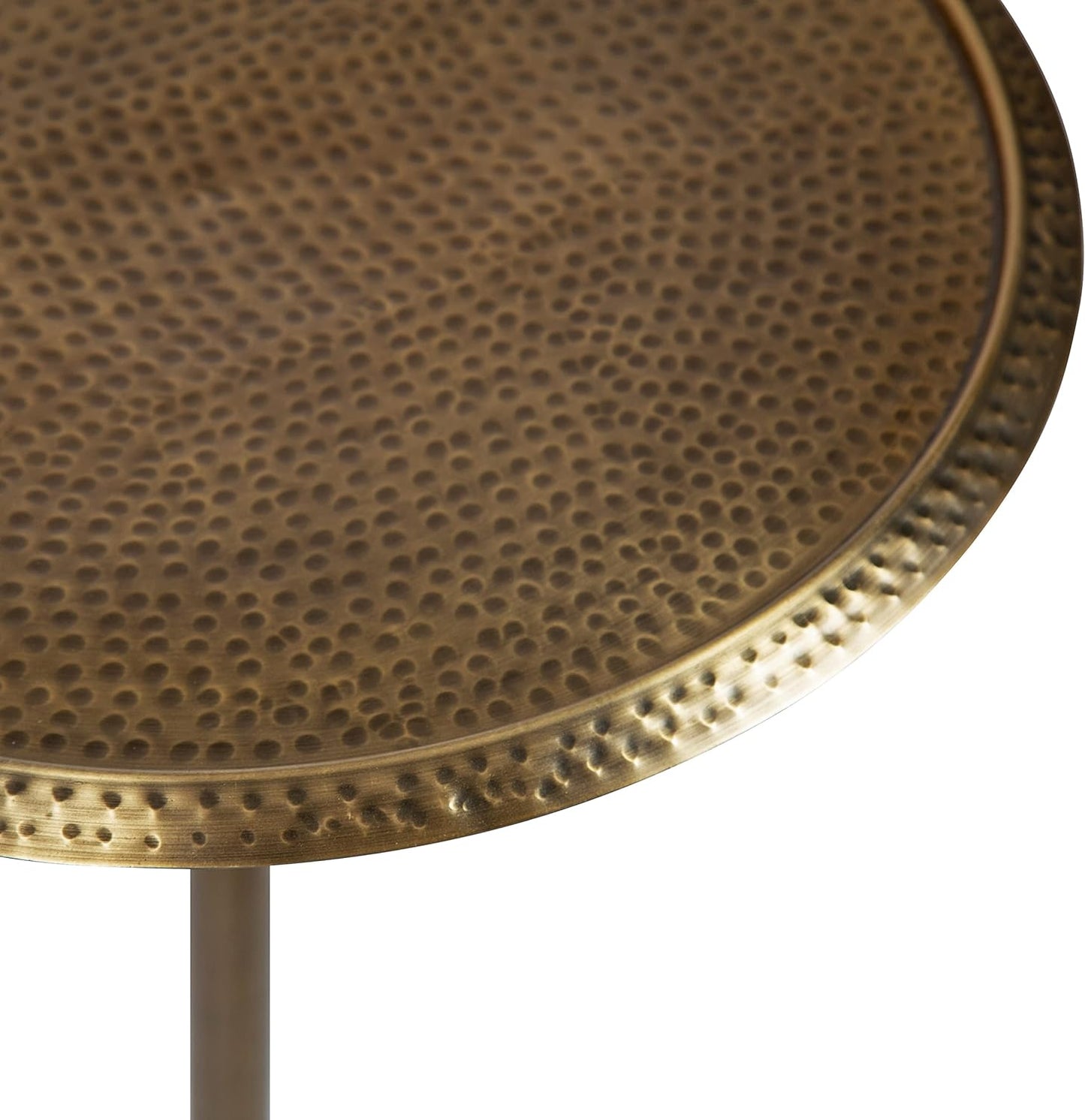 Kate and Laurel Sanzo Hammered Side Table