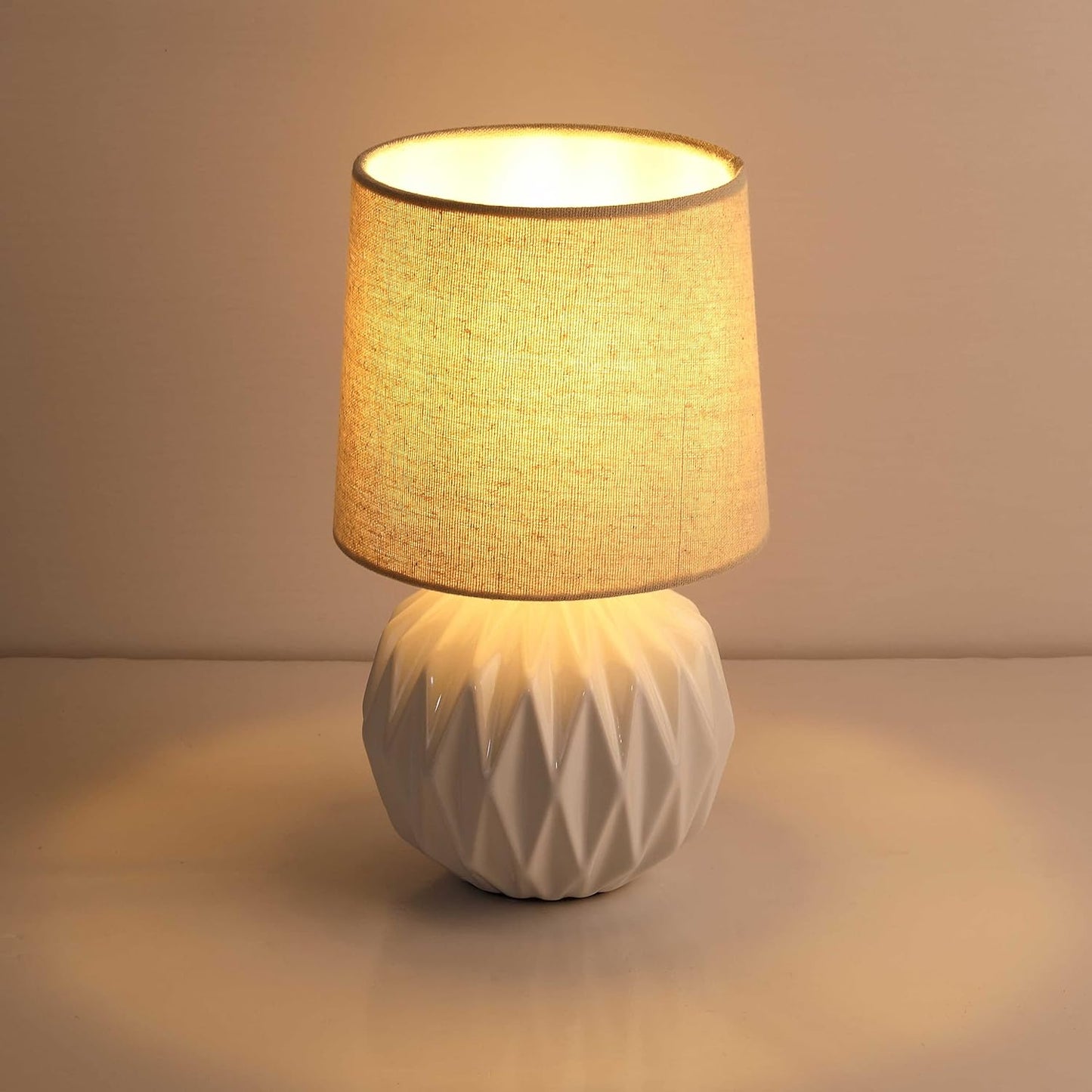 White Ceramic Table Lamp