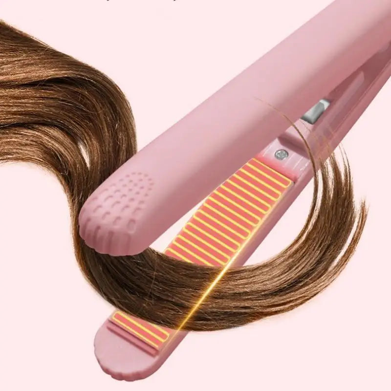 Mini Hair Straightener, Multi-Color Splint, Quick Heating, Non-Damaging Ceramic Plate, Bangs Clip, Curling and Straightening