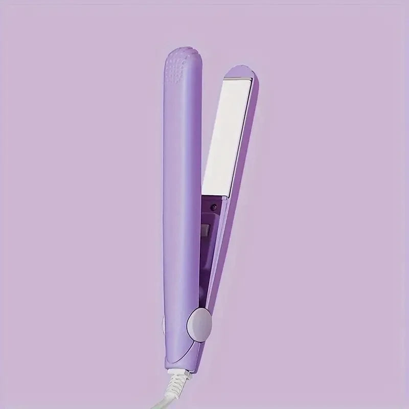 Mini Hair Straightener, Multi-Color Splint, Quick Heating, Non-Damaging Ceramic Plate, Bangs Clip, Curling and Straightening