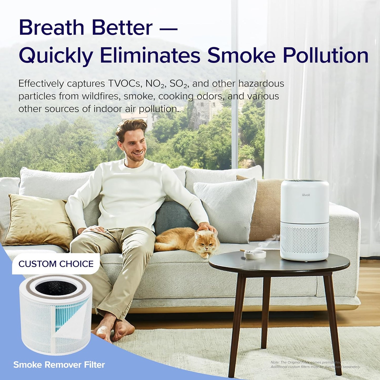 LEVOIT Air Purifier for Home Allergies 