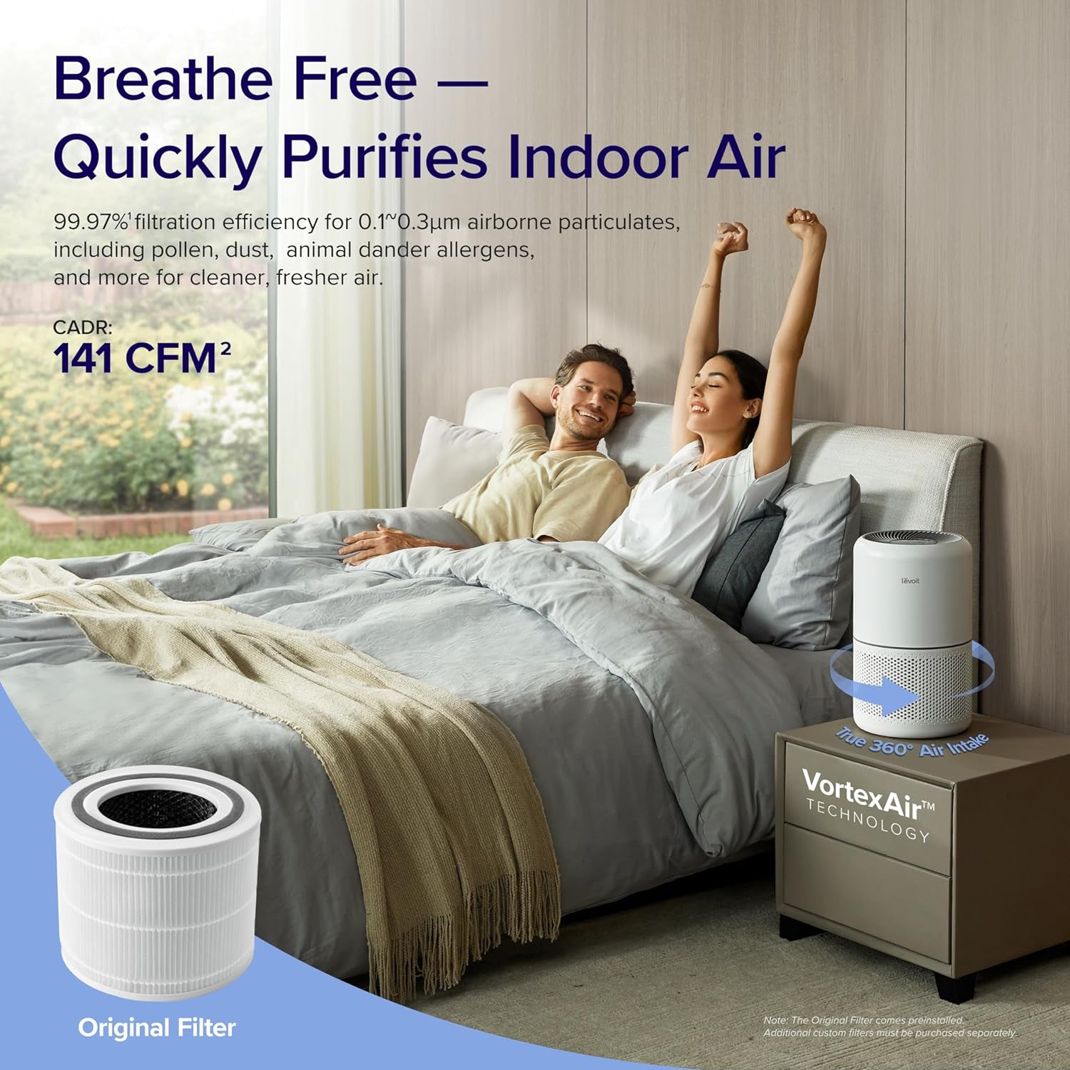 LEVOIT Air Purifier for Home Allergies 