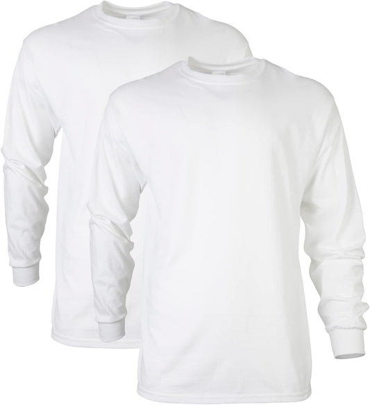 Gildan Unisex-Adult Ultra Cotton Long Sleeve T-Shirt, Multipack