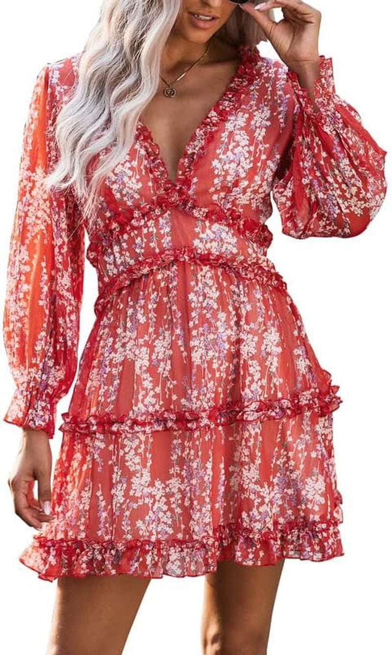 Ruffle Floral Dress