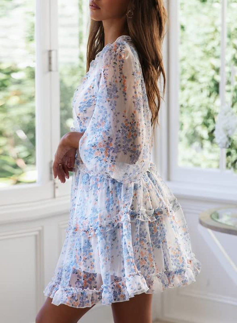 Ruffle Floral Dress