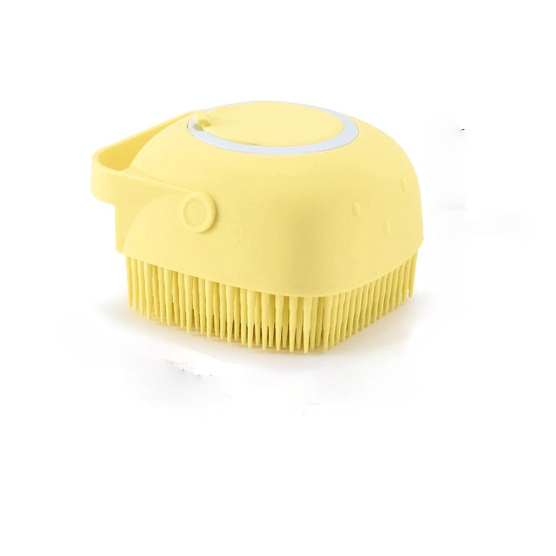 Puppy Bath Brush with Automatic Soap Dispenser