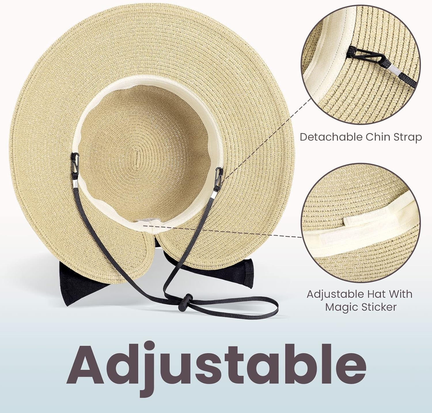 Verabella Sun Hats for Women UPF 50+ Women'S Lightweight Foldable/Packable Beach Sun Hat