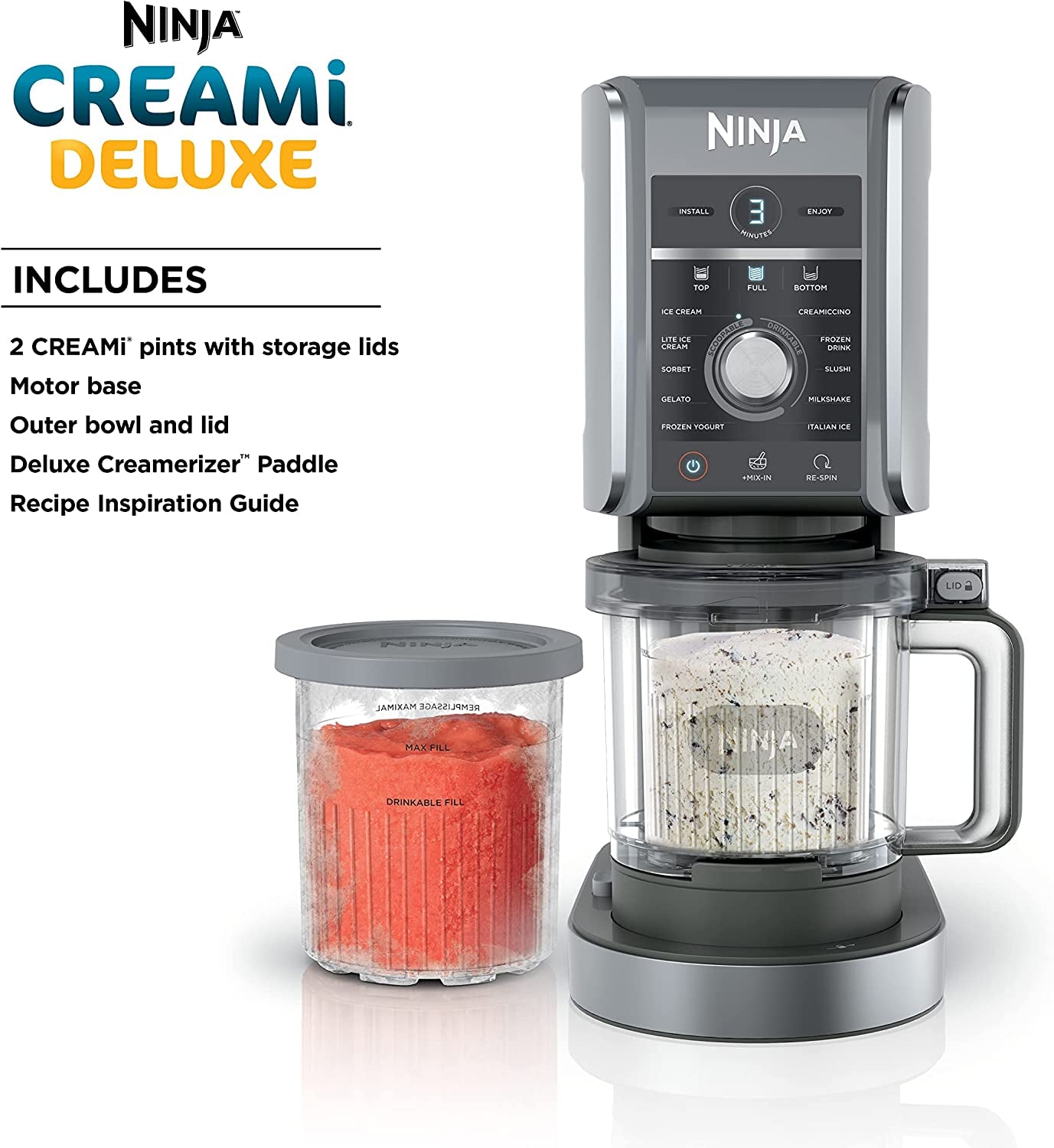 Ninja NC501 Creami Deluxe 11-In-1 Ice Cream & Frozen Treat Maker 