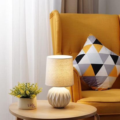 White Ceramic Table Lamp 