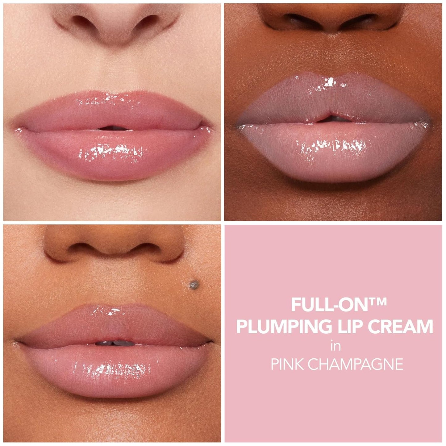 BUXOM Full-On Plumping Lip Cream, Lip Plumper Gloss, Enhancing Tinted Lip Plumper, Moisturizing Lip Gloss with Peptides and Vitamin E, Cruelty Free