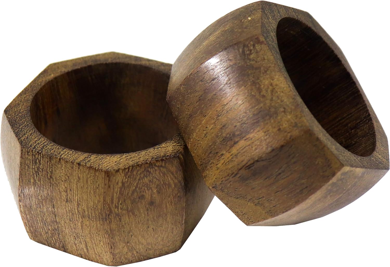 Wooden Napkin Rings Set of 6 