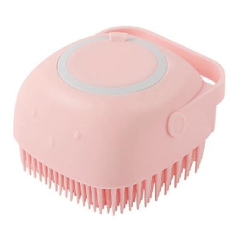 Puppy Bath Brush with Automatic Soap Dispenser