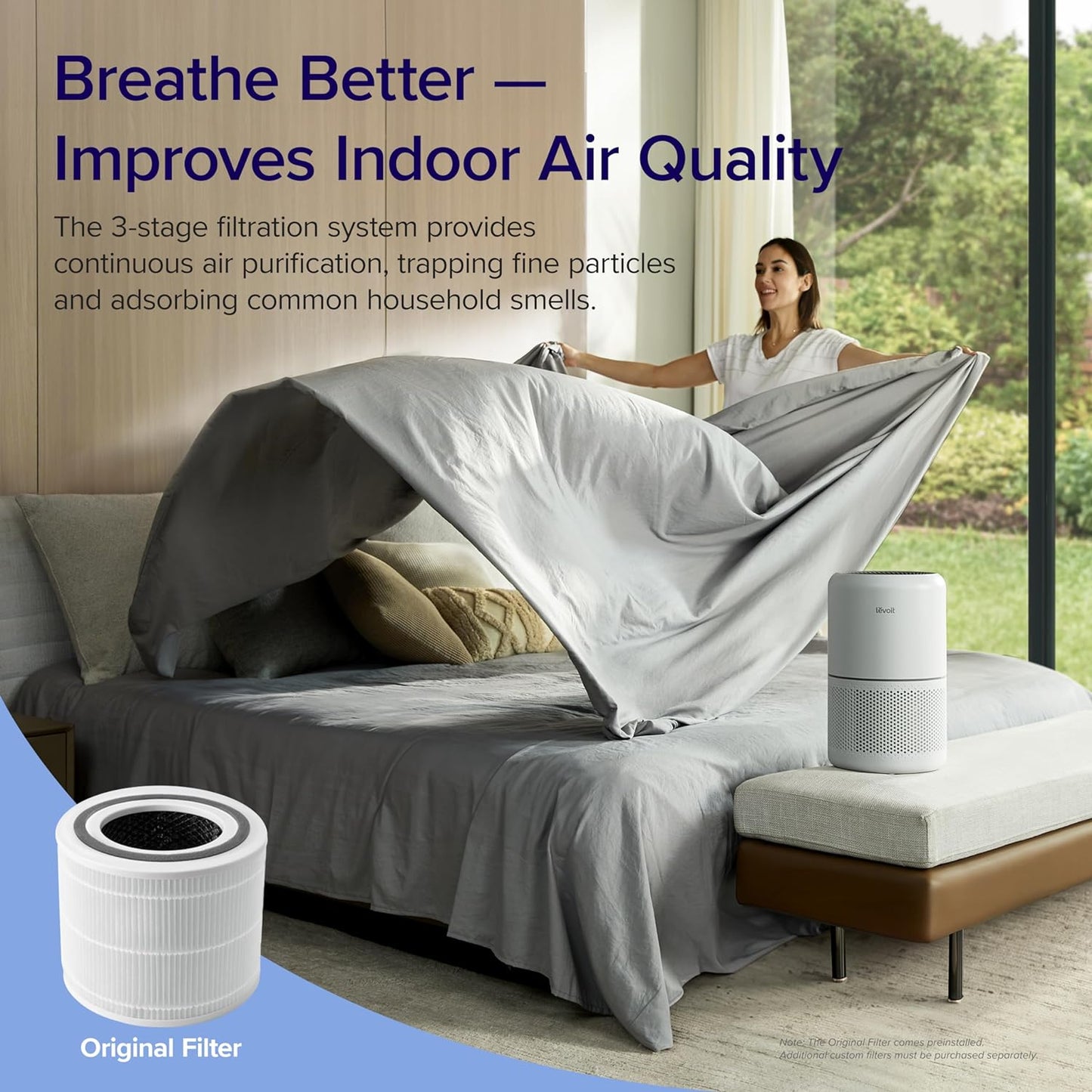 LEVOIT Air Purifier for Home Allergies 