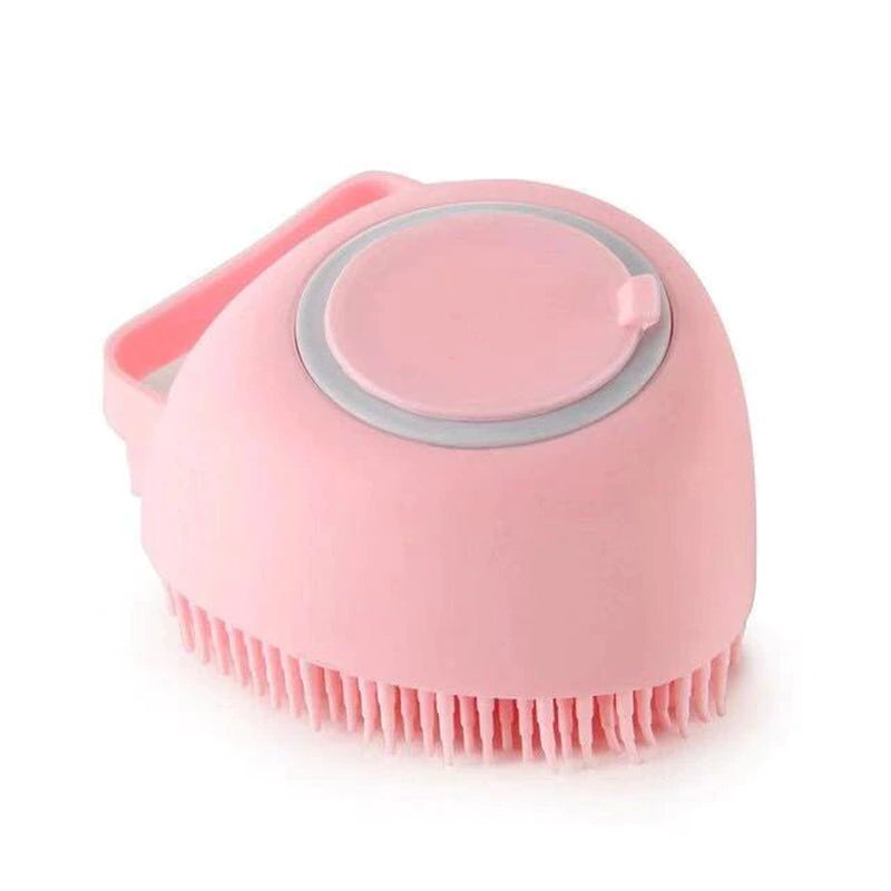 Puppy Bath Brush with Automatic Soap Dispenser