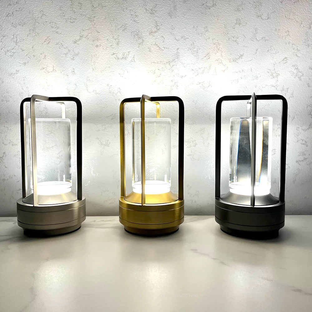 Crystal Bedside Table Lamp LED Touch