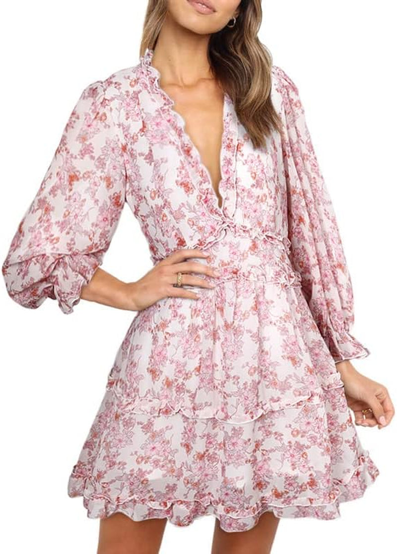 Ruffle Floral Dress