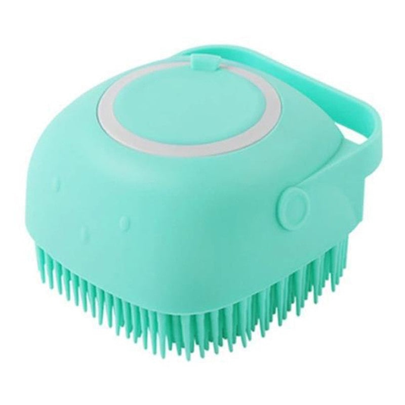 Puppy Bath Brush with Automatic Soap Dispenser