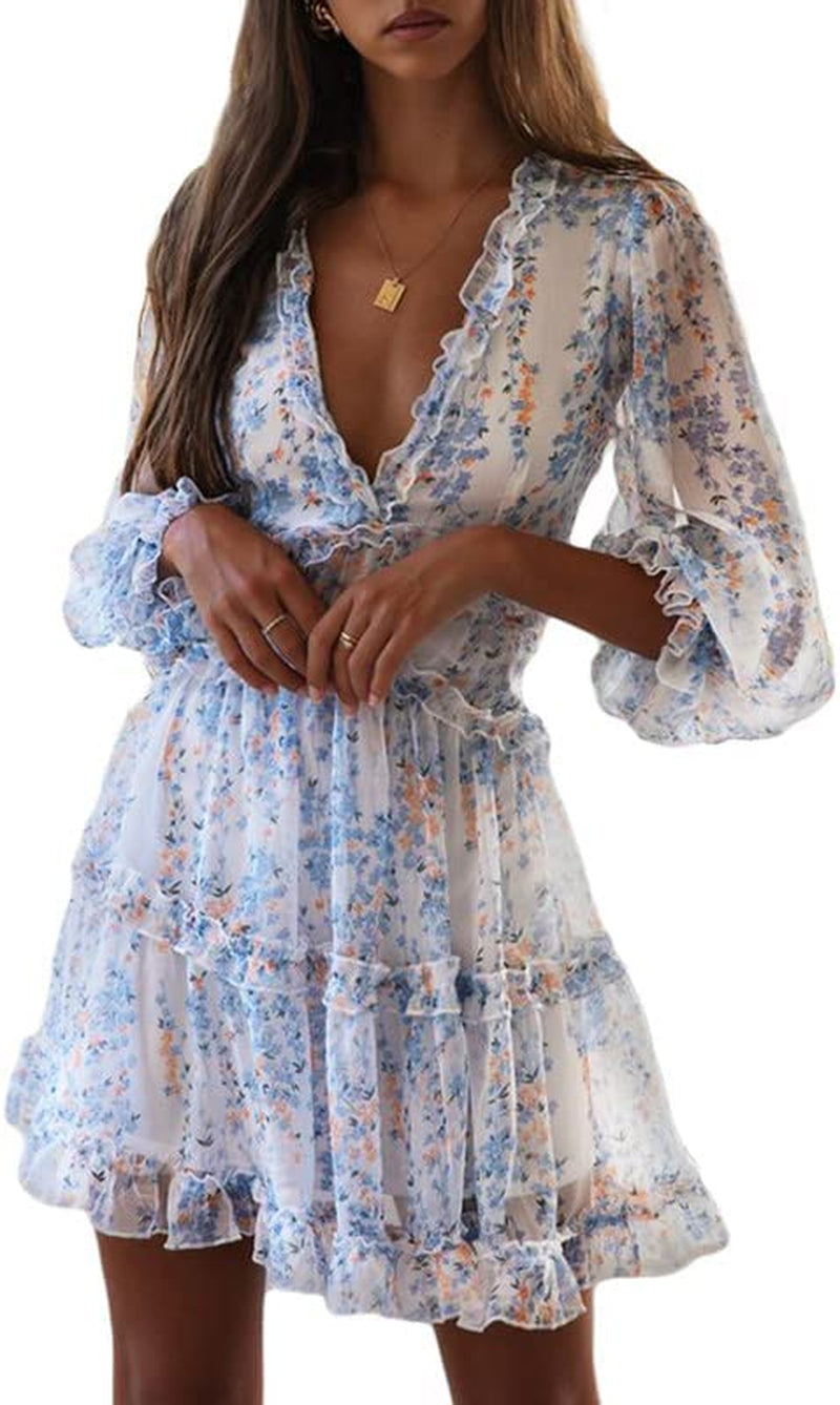 Ruffle Floral Dress