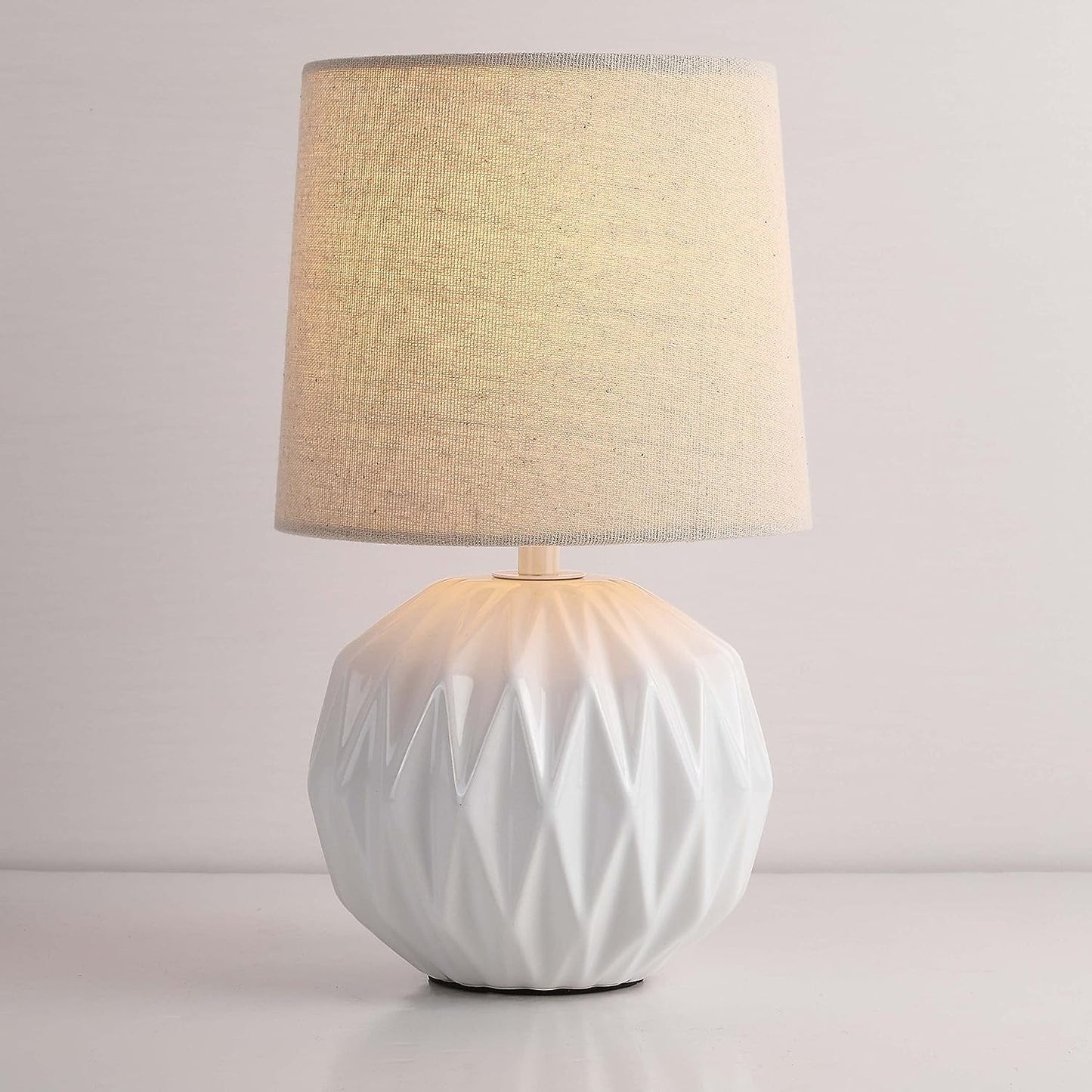 White Ceramic Table Lamp 